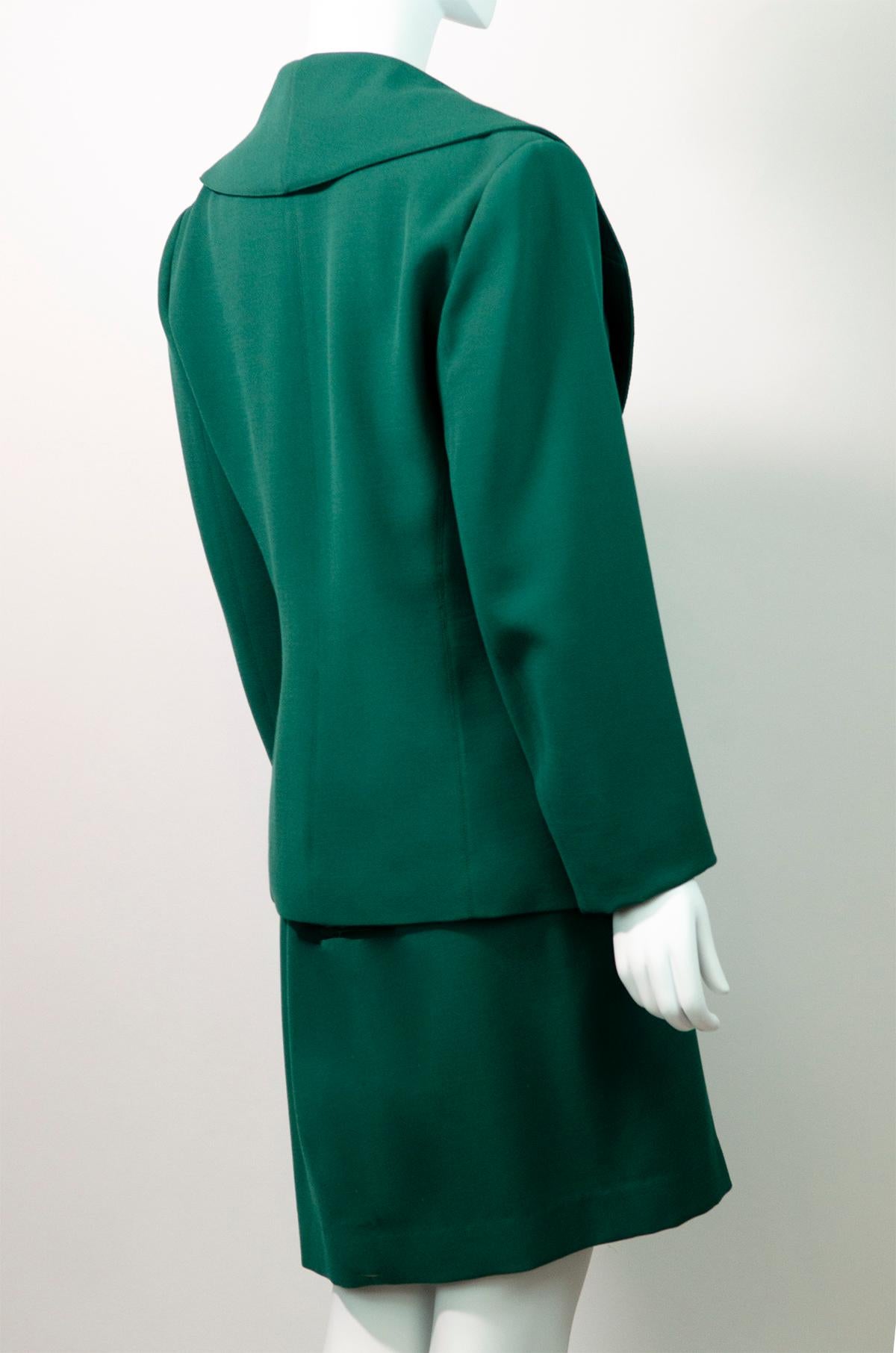 emerald green suit ladies