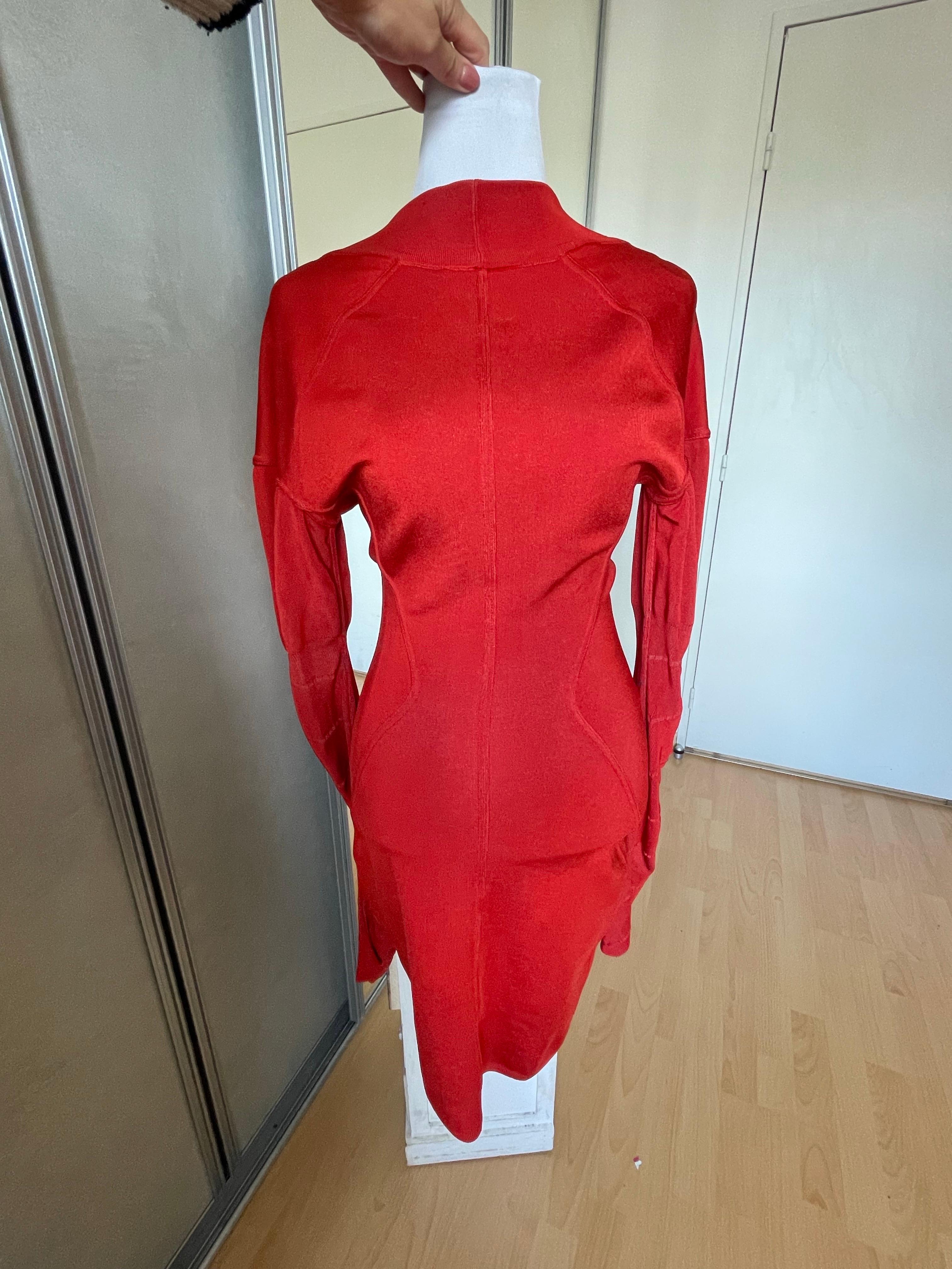 ALAIA Vintage-Kleid (Rot) im Angebot