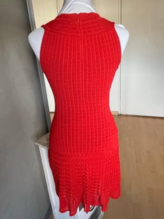 ALAIA Vintage red dress integrated body
