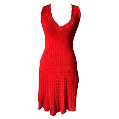 ALAIA Vintage red dress integrated body