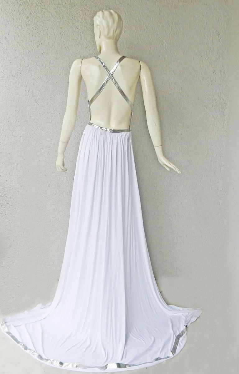 Alaia Vionnet-Inspired Grecian Goddess Dress Robe. Nouveau Pour femmes en vente