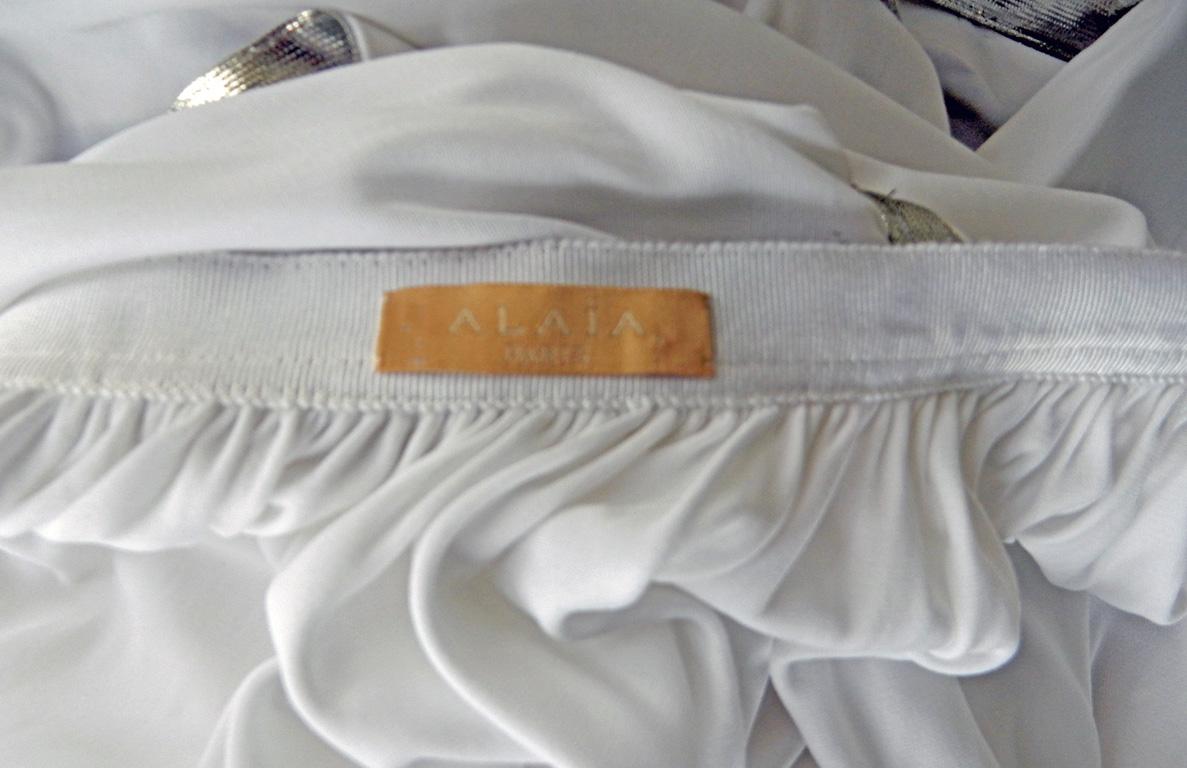 Alaia Vionnet-Inspired Grecian Goddess Dress Robe. Nouveau en vente 2