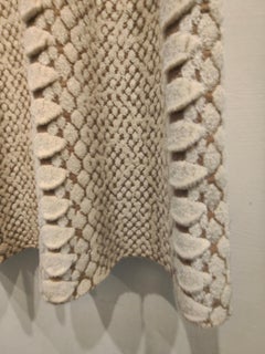 Alaia viscose and wool white and beige skirt size S