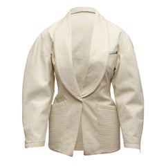 Alaia White Canvas Jacket