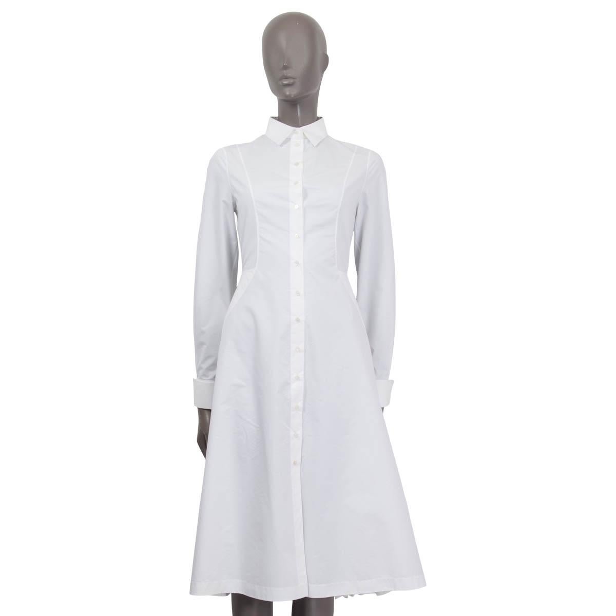 alaia white shirt dress