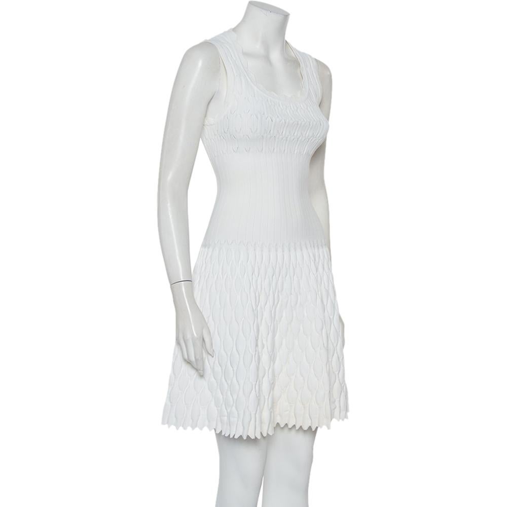 white structured dress