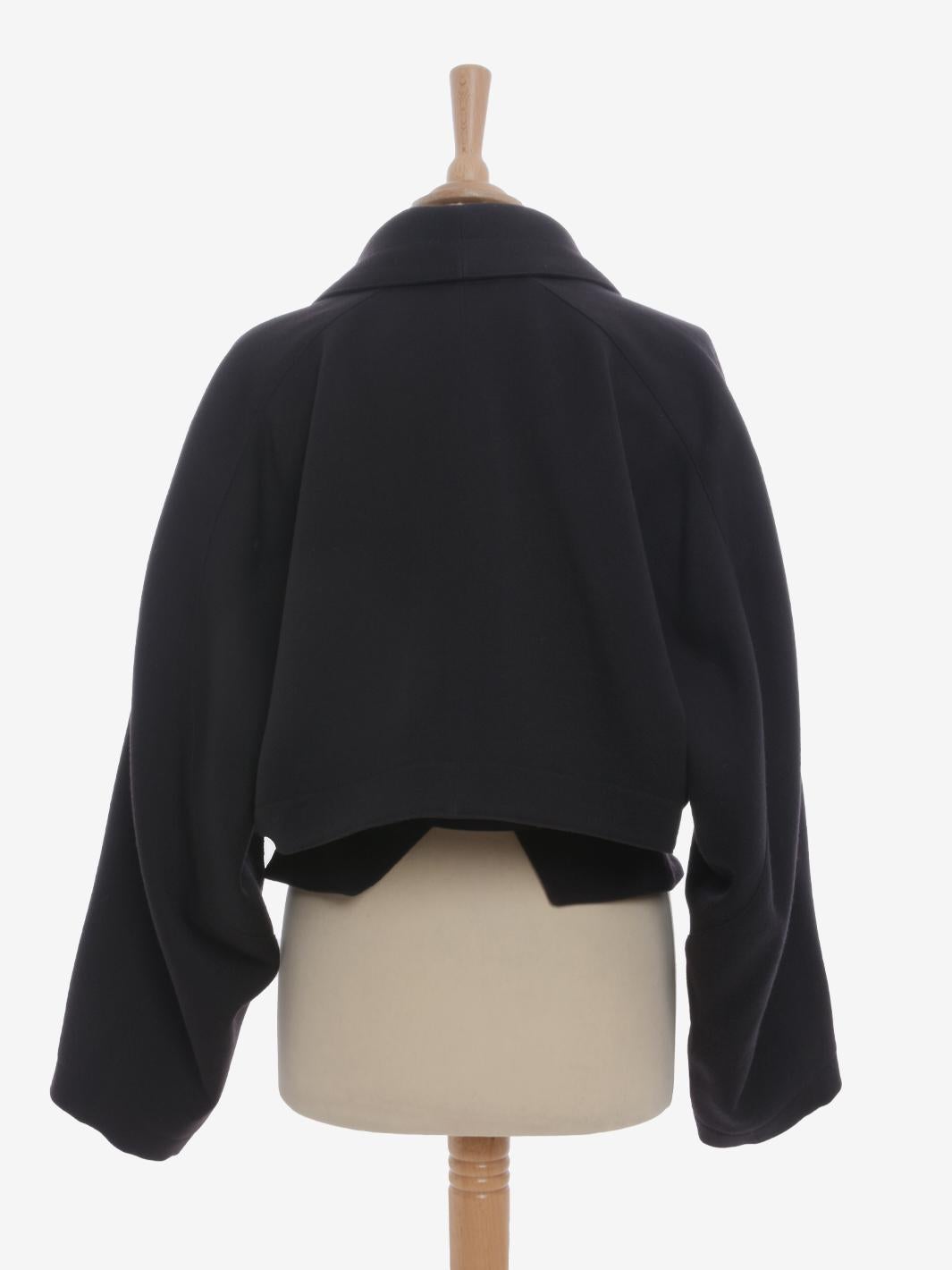 Women's or Men's Alaïa Wool Belted Jacket - 80s For Sale