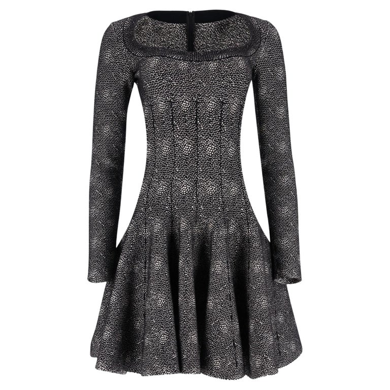 Alaia Wool Blend Fit and Flare Dress at 1stDibs