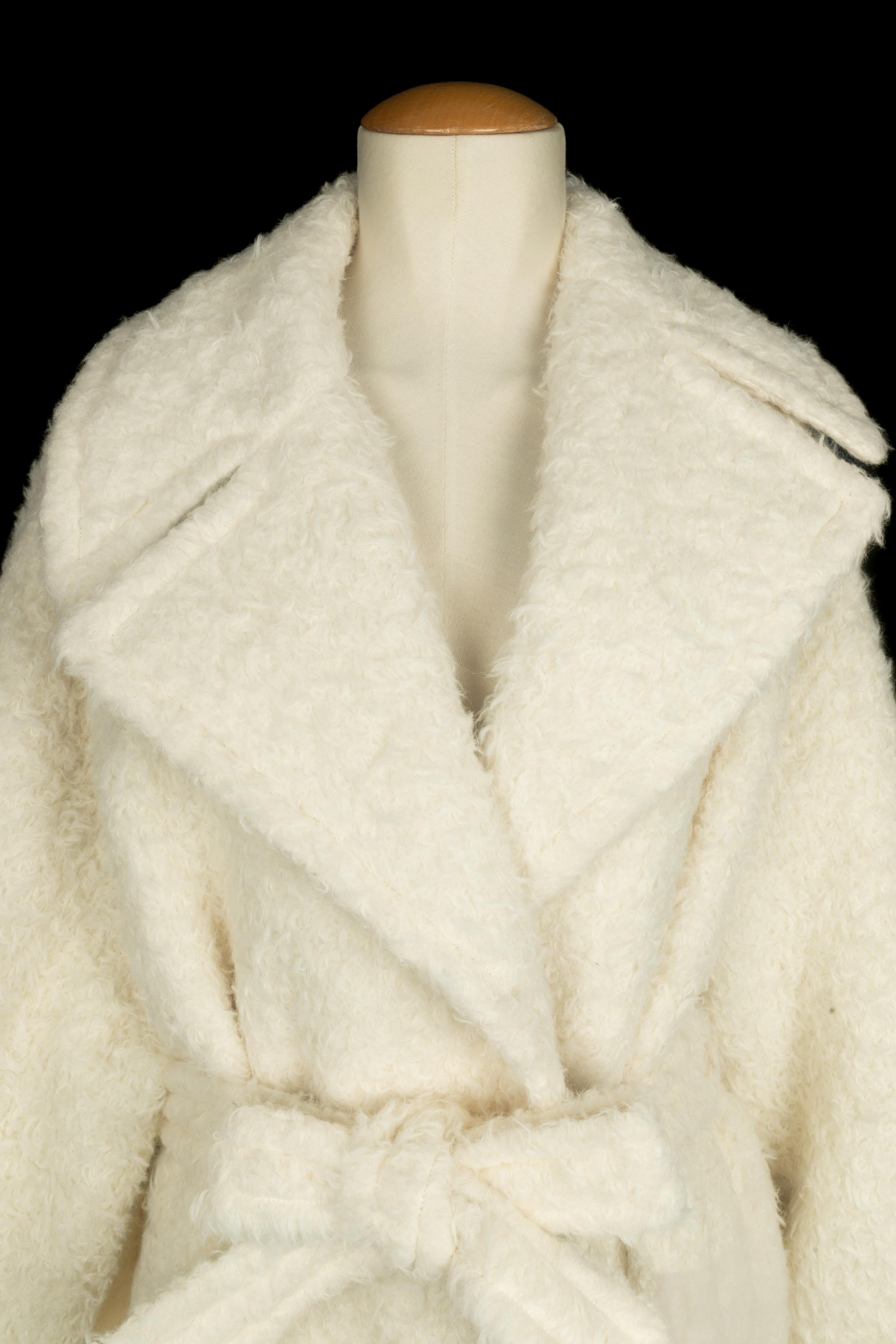 Beige Cappotto in lana di Alaïa in vendita