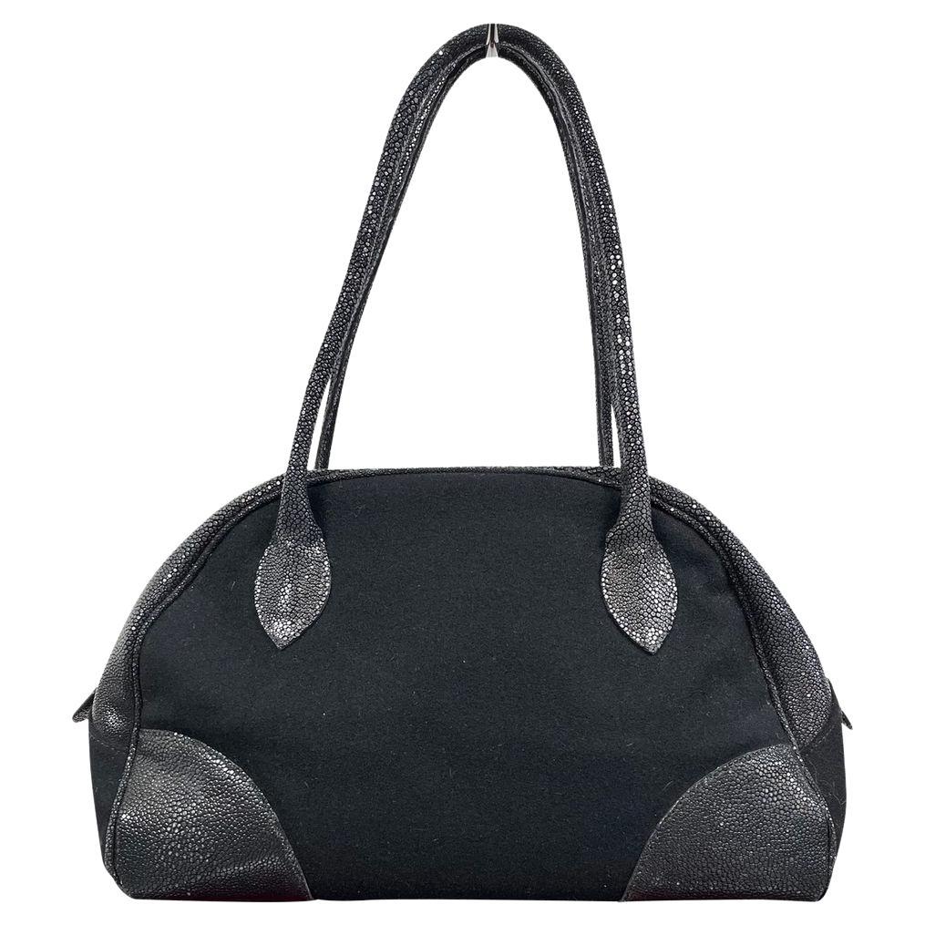 Alaïa Wool Handbag in Black
