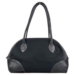 Vintage Alaïa Wool Handbag in Black