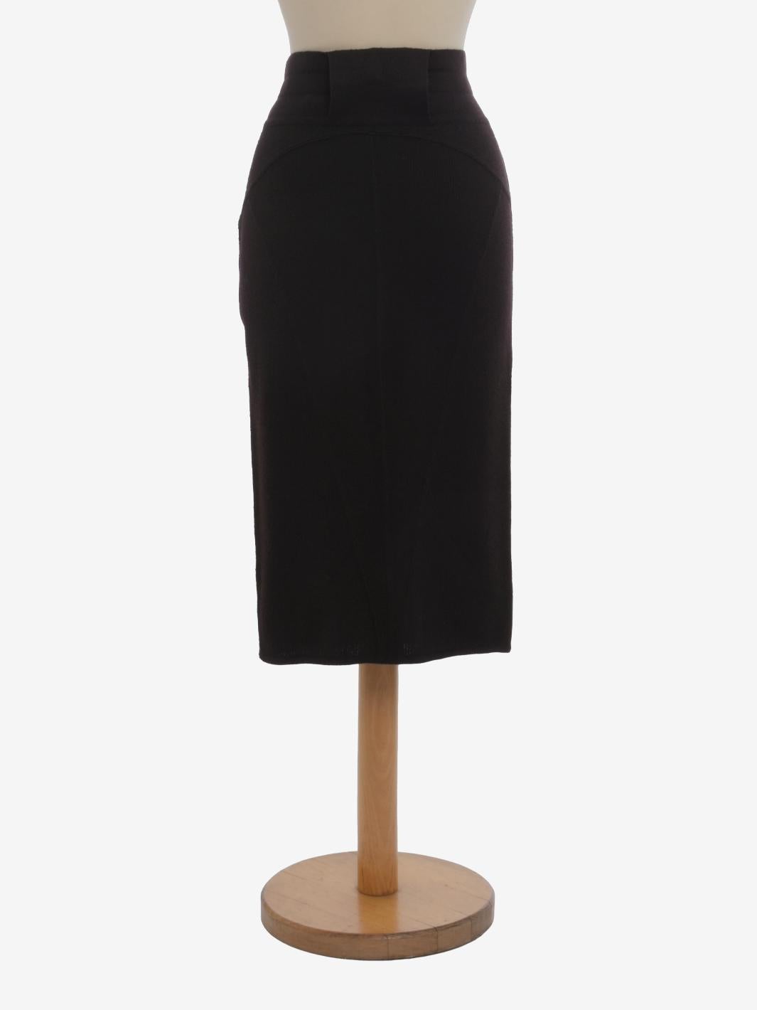 Women's Alaïa Wool Pencil Skirt - 80s For Sale