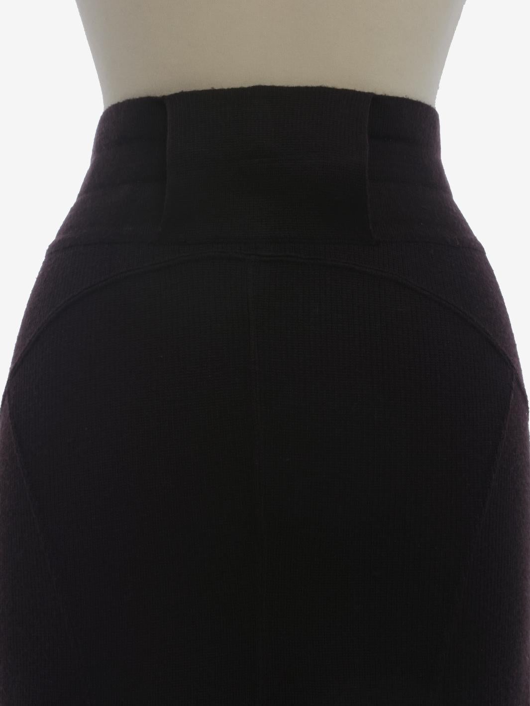 Alaïa Wool Pencil Skirt - 80s For Sale 1