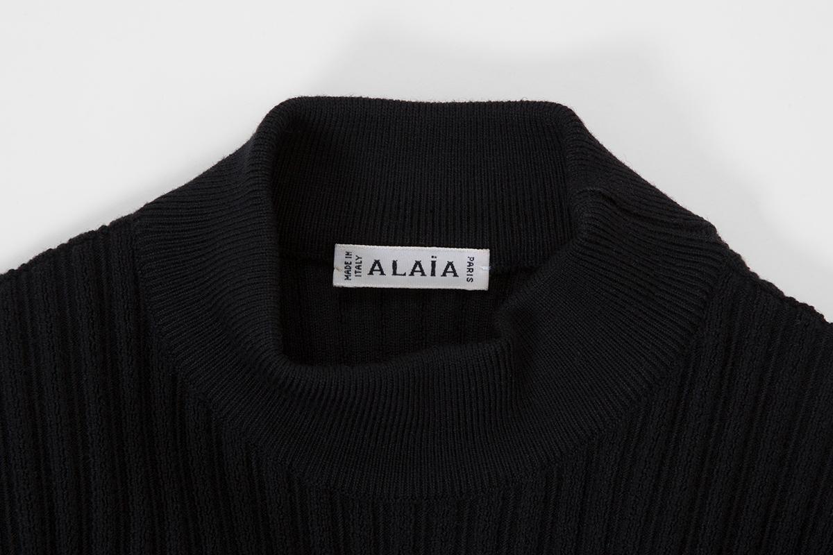 Alaia Wool Ribbed Cropped Pullover, Fall-Winter 1990-1991 2