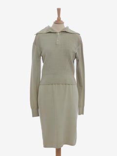 Alaïa Wool Sage Suit - 80s