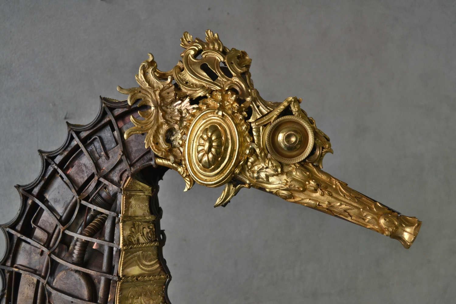 Hippocampus Ex-Machina - Bronze Unique Piece - Contemporary Sculpture by Alain BELLINO