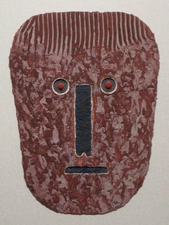 Tribal Mask Print on Handmade Paper