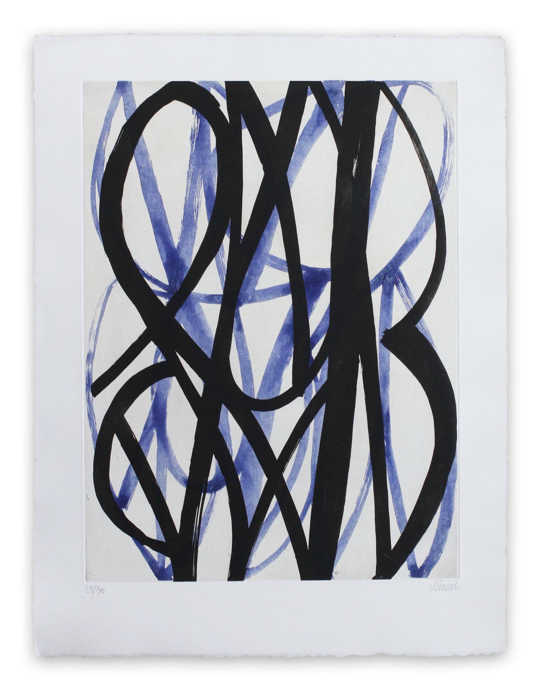 Alain Clément Abstract Print - 13F6G-2013 (Abstract print)