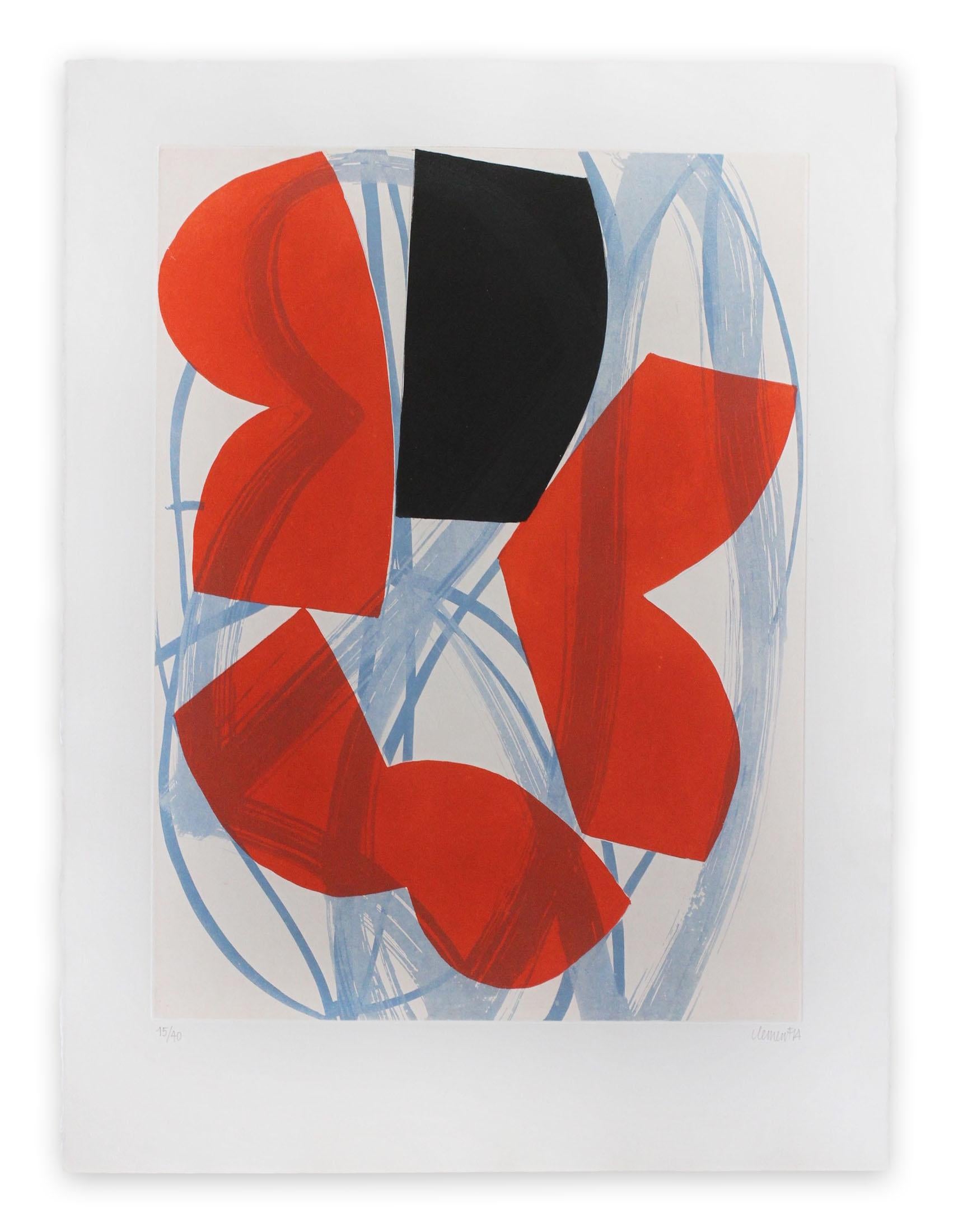 Alain Clément Abstract Print - 14AV12G-2014 (Abstract print)