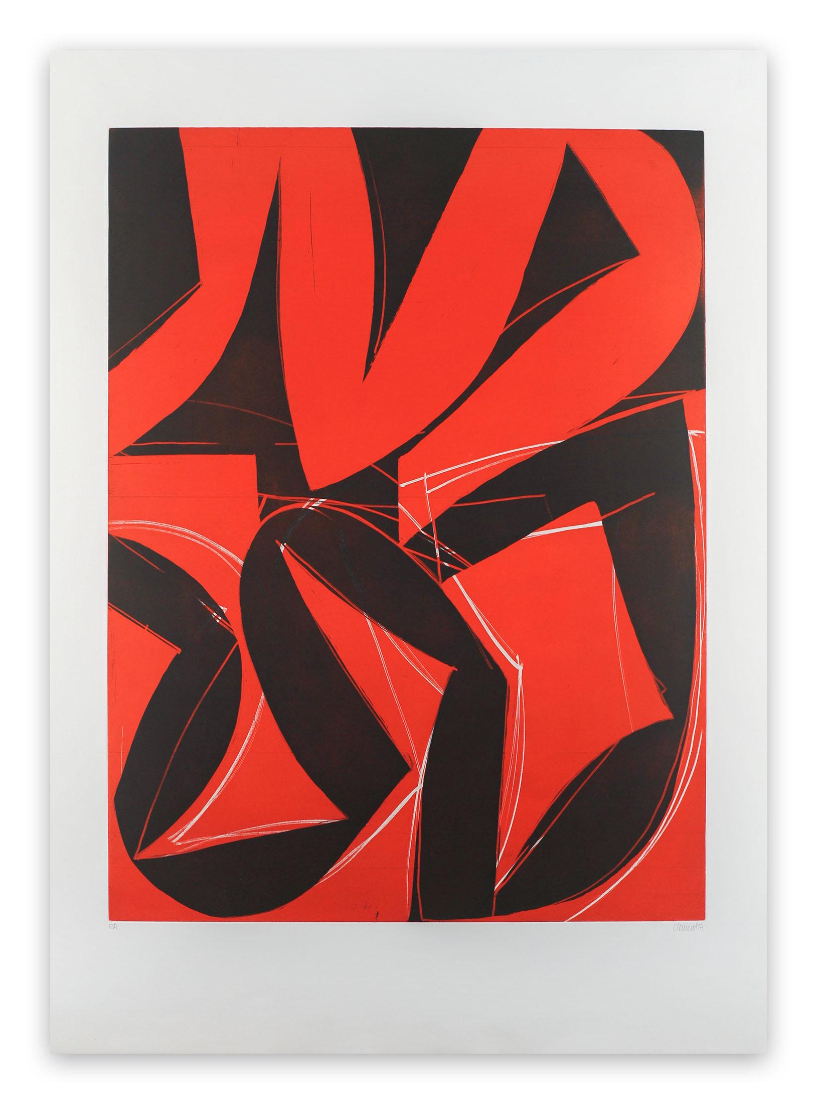 Alain Clément Abstract Print - 17M2G-2017 (Abstract print)