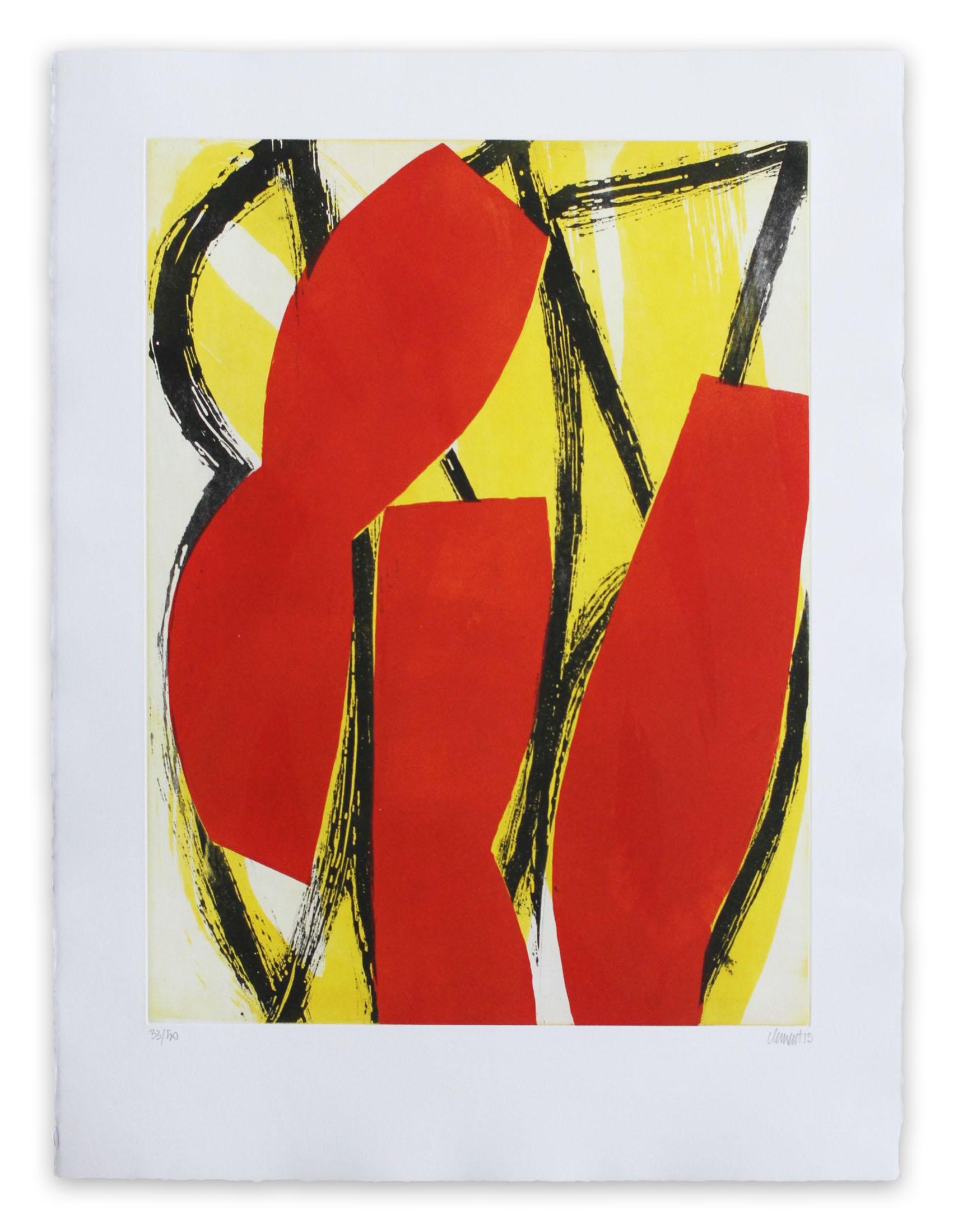 Alain Clément Abstract Print - 15AV3G-2015 (Abstract print)