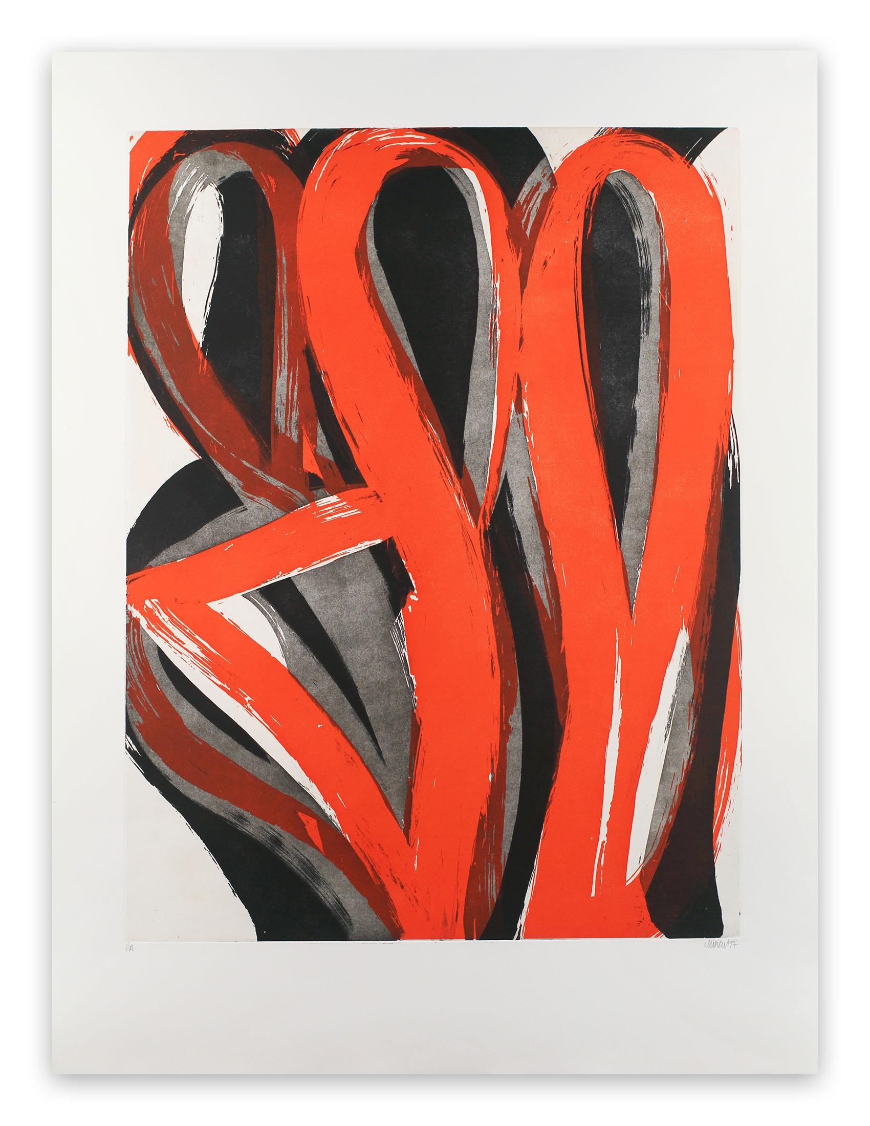 Alain Clément Abstract Print - 17M4G-2017 (Abstract print)