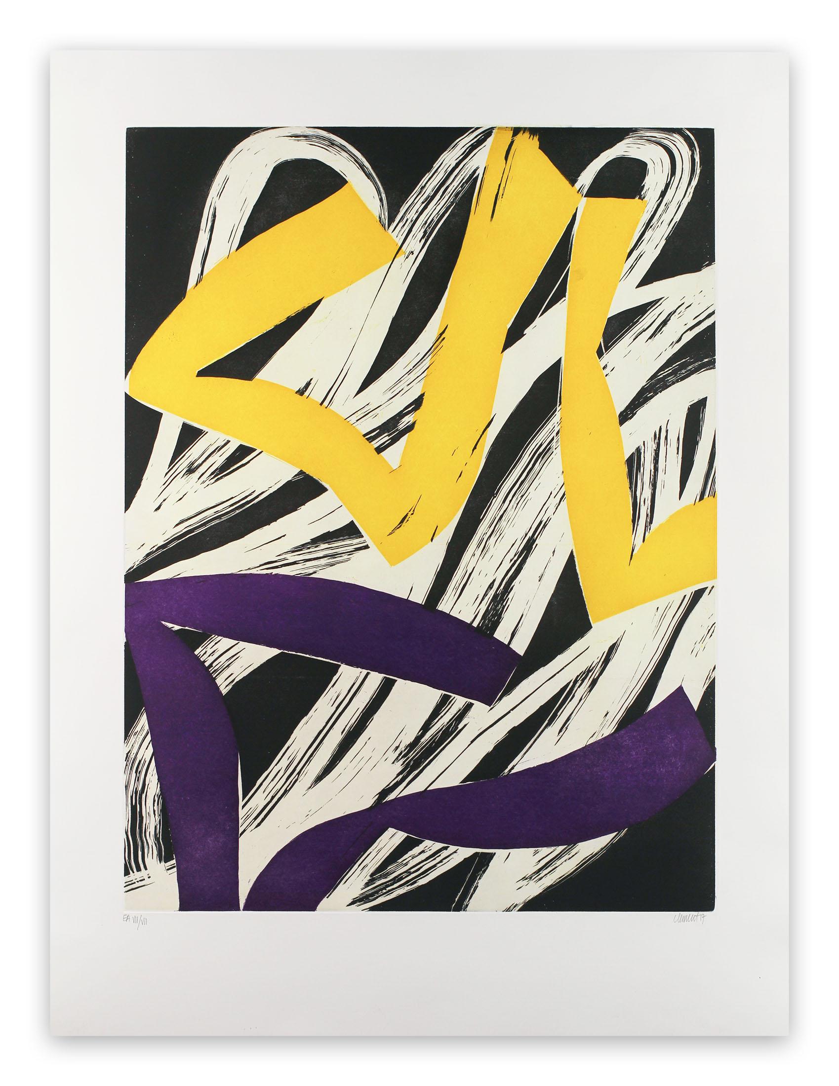 Alain Clément Abstract Print - 17M5G-2017 (Abstract print)