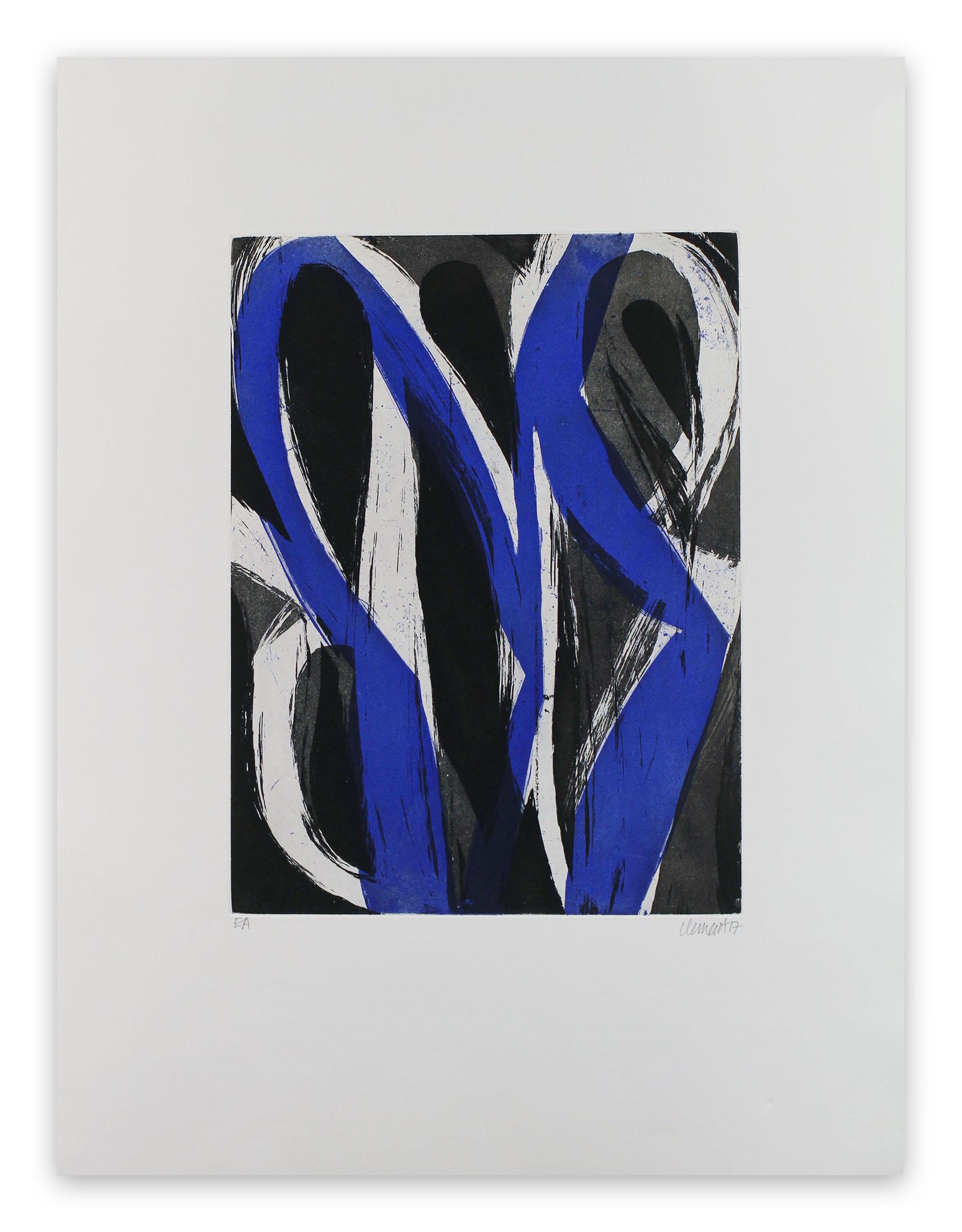 Alain Clément Abstract Print - 17M7G-2017 (Abstract print)