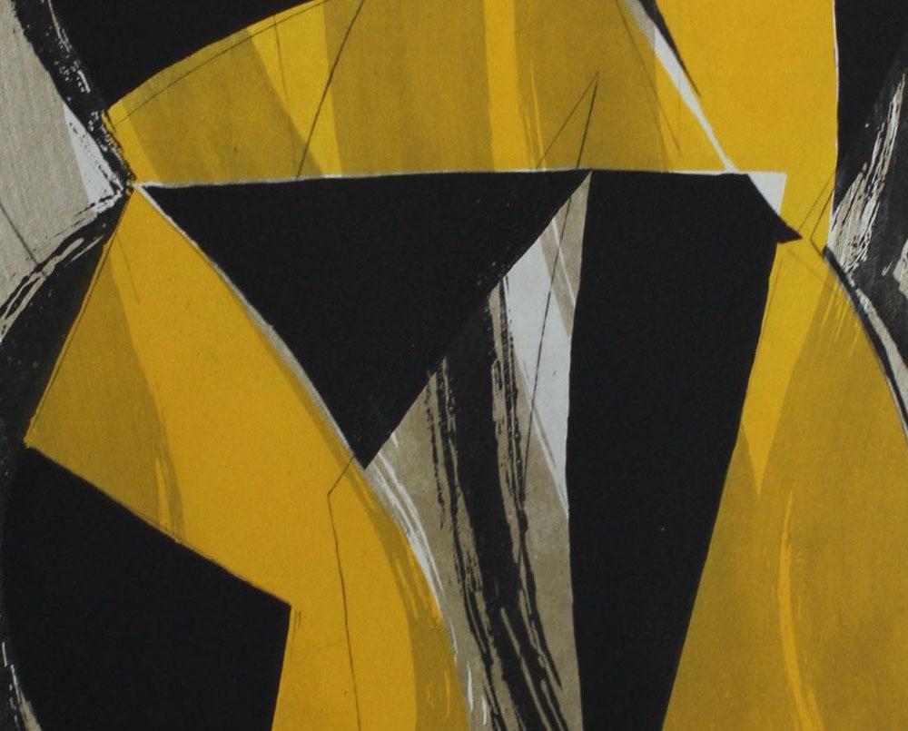 15AV2G-2015 (Abstract print) - Gray Abstract Print by Alain Clément