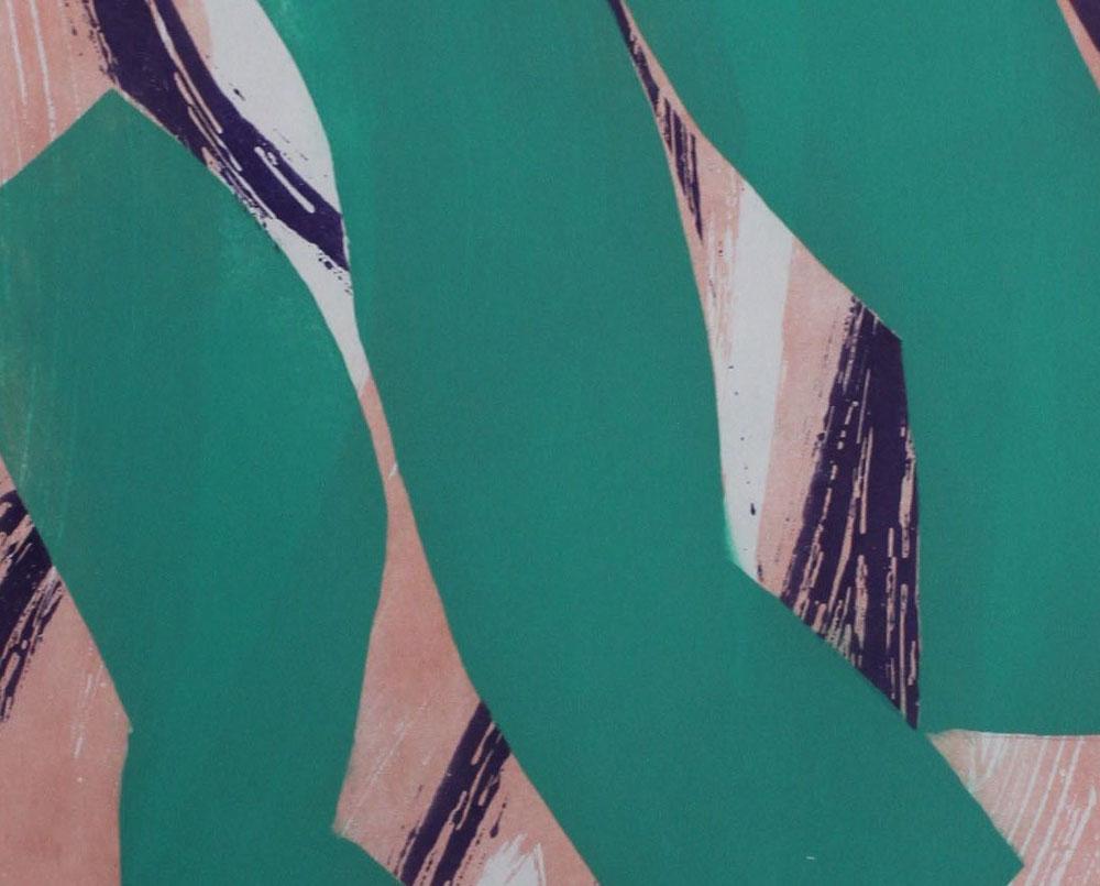 15AV4G-2015 (Abstract print) - Gray Abstract Print by Alain Clément