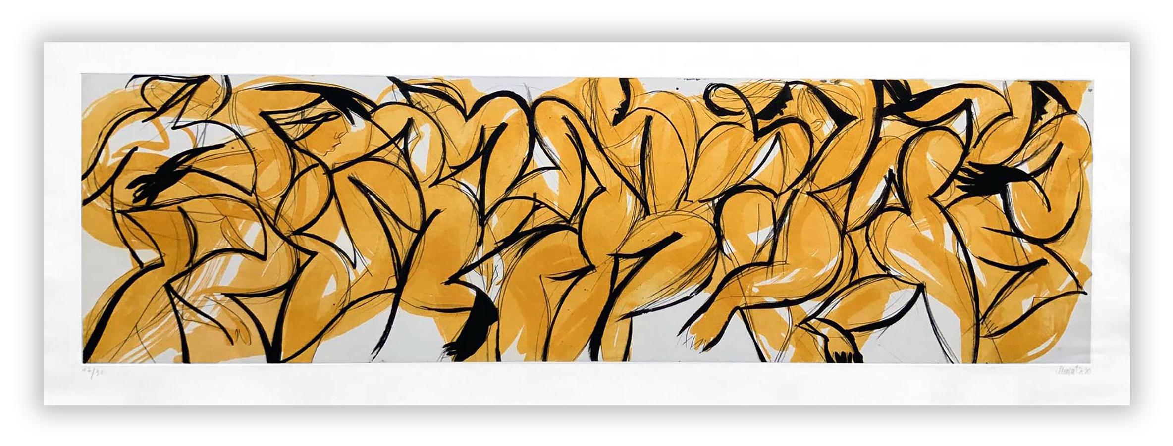 Alain Clément Abstract Print - 20J1G-2020 (Abstract print)