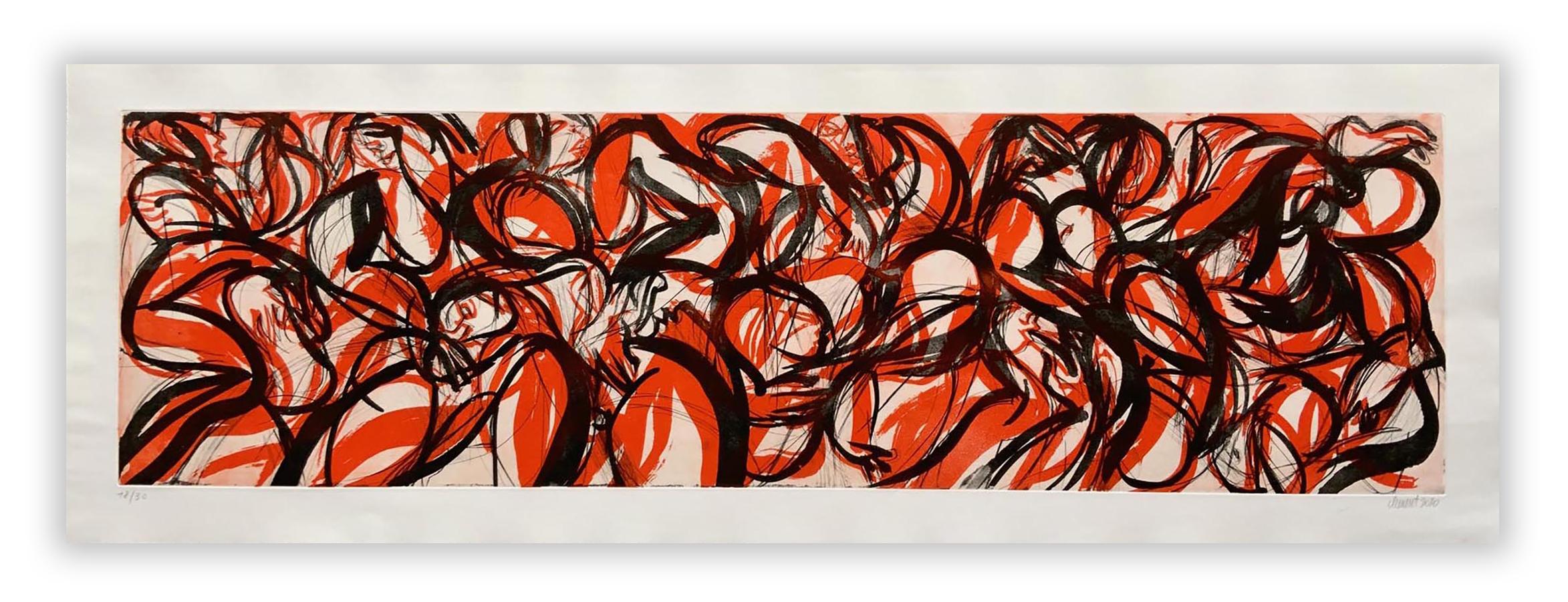 Alain Clément Abstract Print - 20J2G-2020 (Abstract print)