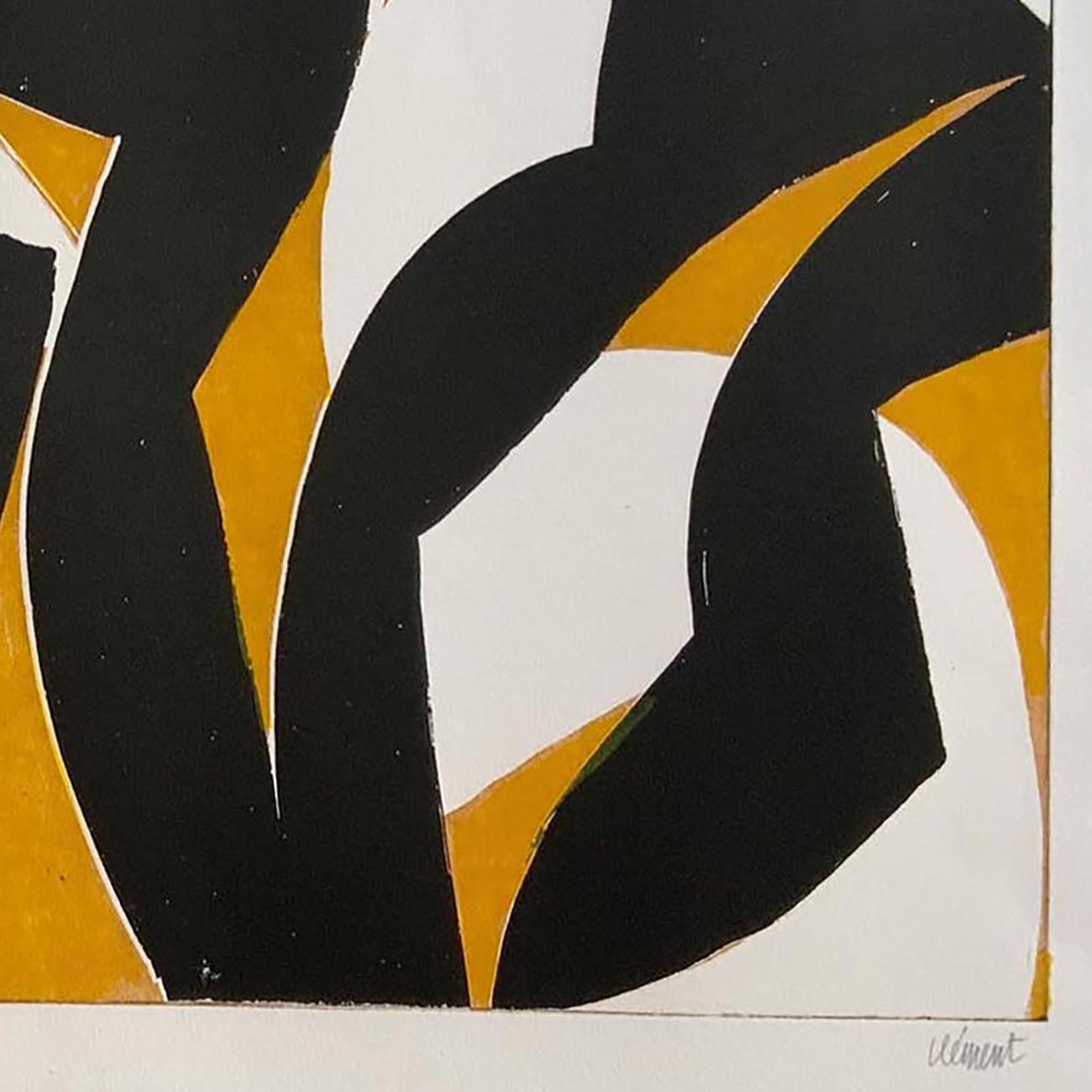 20JU2G-2020 (Abstract print)
Aquatinte on Arches paper - Unframed.
Edition of 19.

Image size: 39.6 x 54.1 cm / 15.6 x 21.3
Paper size: 50.2 x 66.5 cm / 19.8 x 26.2 in

Clément's work fluctuates between painting and sculpture, a back and forth that