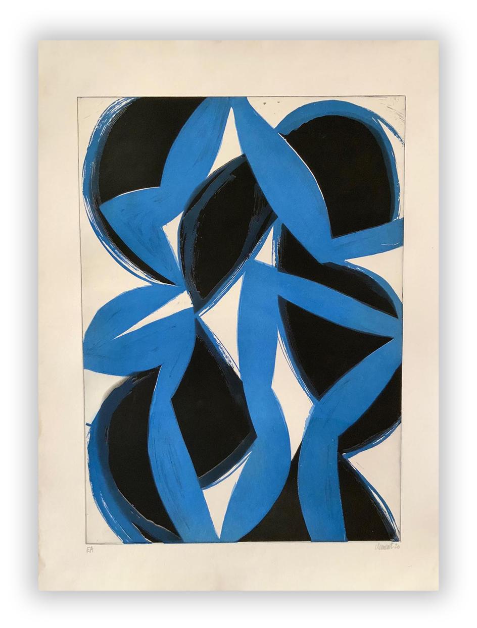 Alain Clément Abstract Print - 20JU3G-2020 (Abstract print)