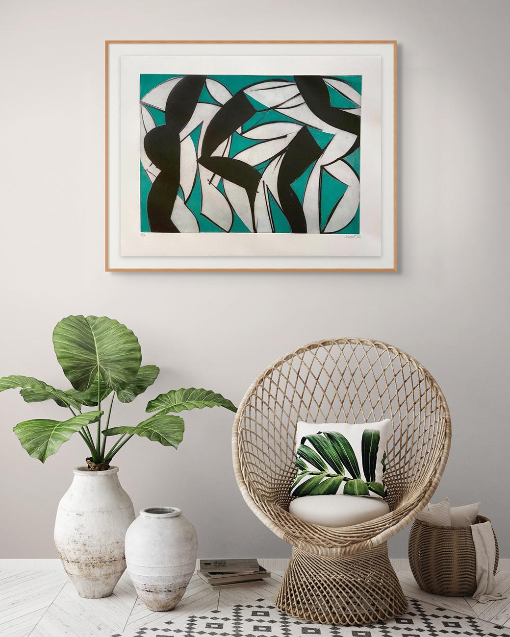 21S1G-2021 (Abstract print) - Gray Abstract Print by Alain Clément