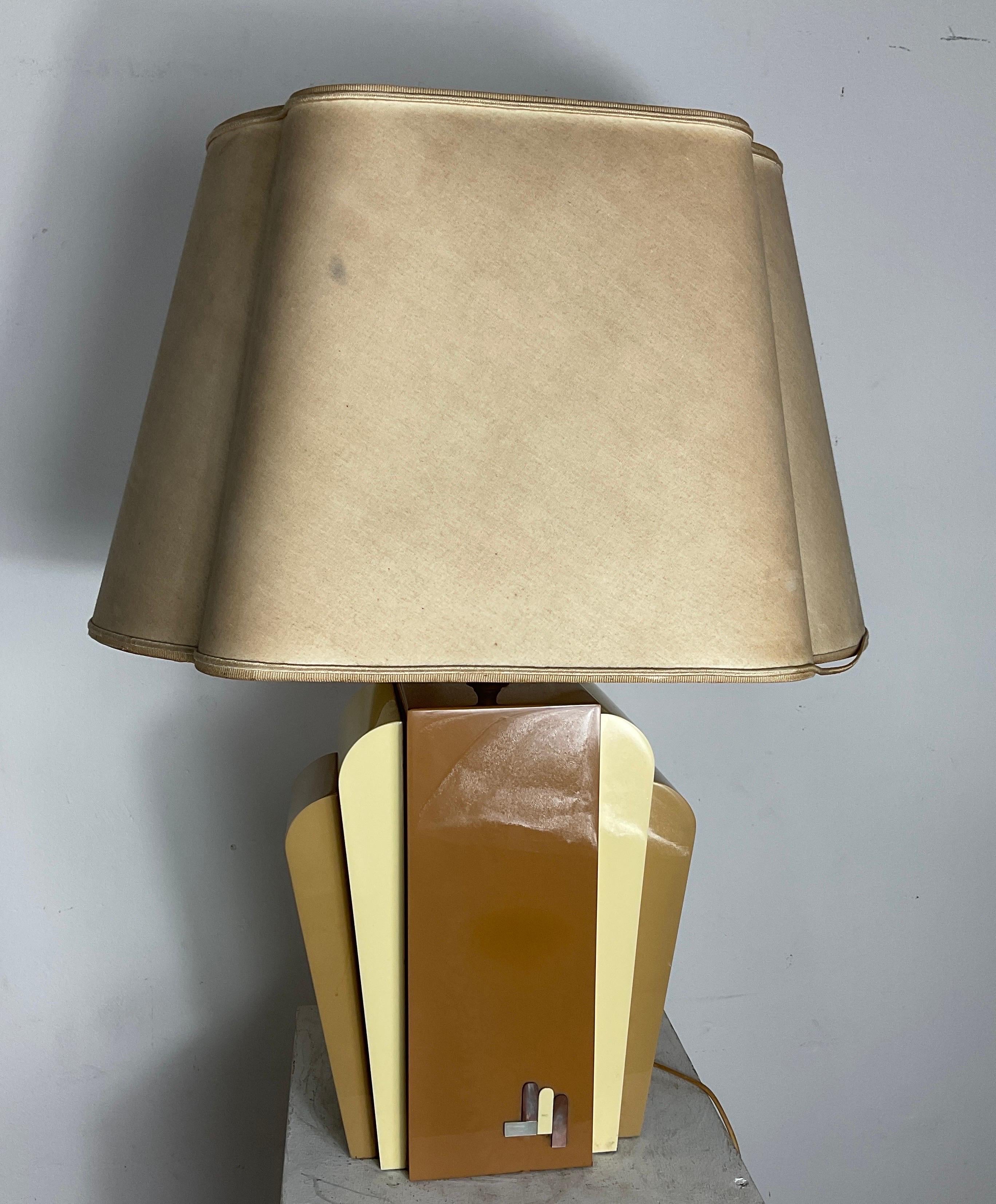 Delon Lighting Alain Delon attributable table lamp 50s For Sale at 1stDibs