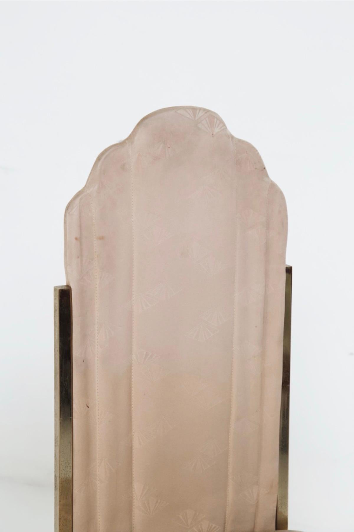 Mid-Century Modern Alain Delon Rare Branded Velvet Chairs
