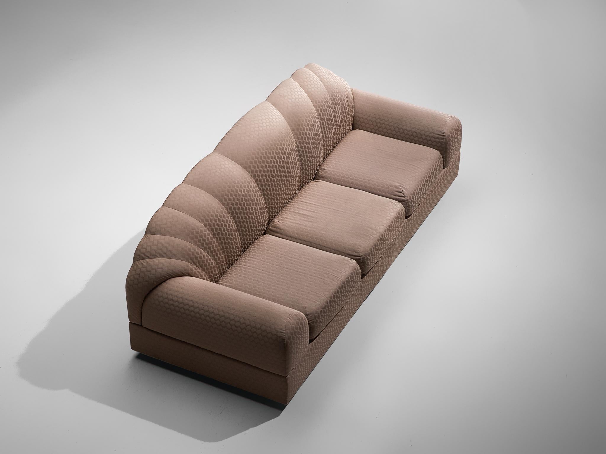 Dreisitzer-Sofa „Salon“ von Alain Delon mit taupefarbener Polsterung im Angebot 2