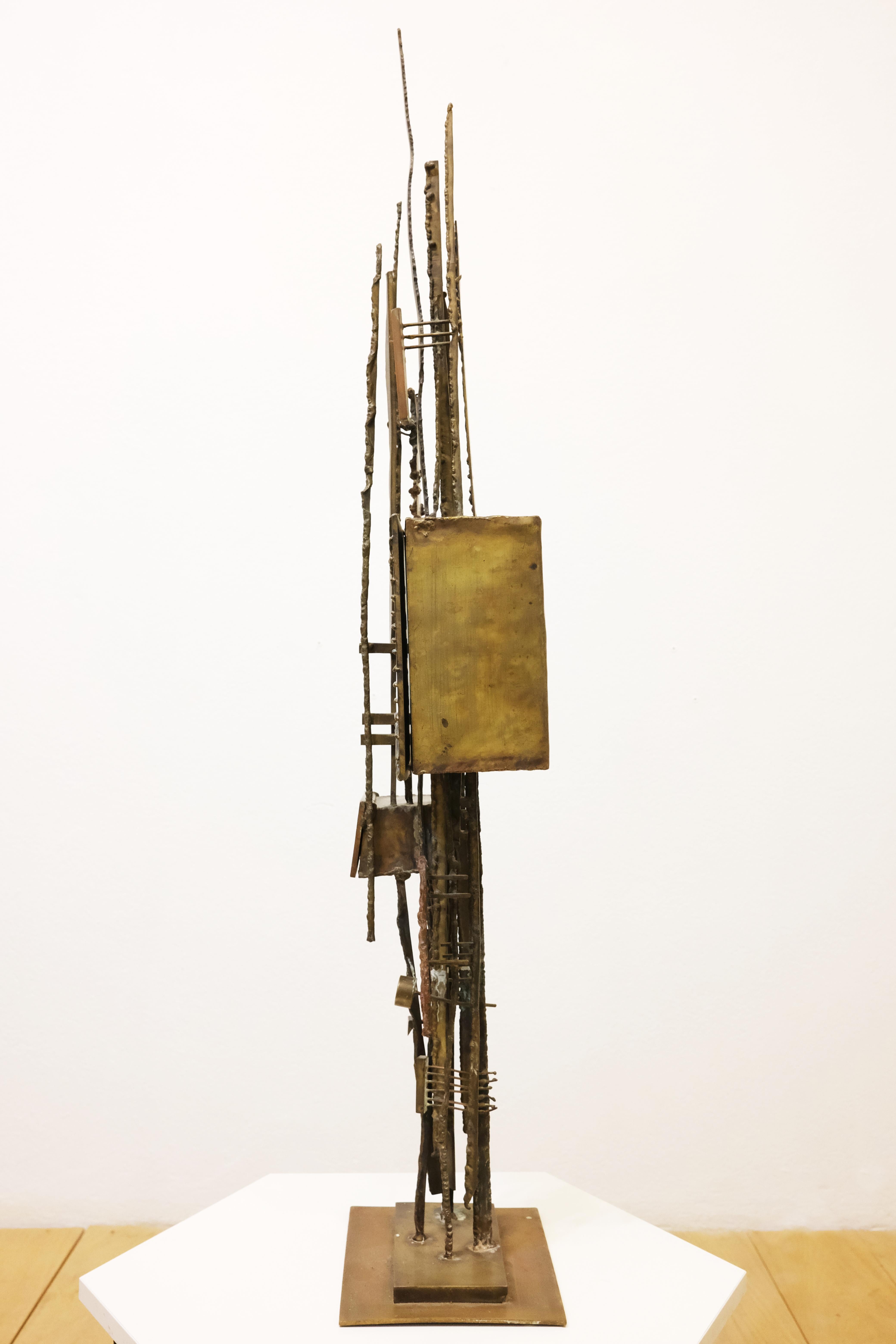 Mid-Century Modern Alain Douillard (1929-2017), Totem sculpture, unique piece, circa 1970. For Sale