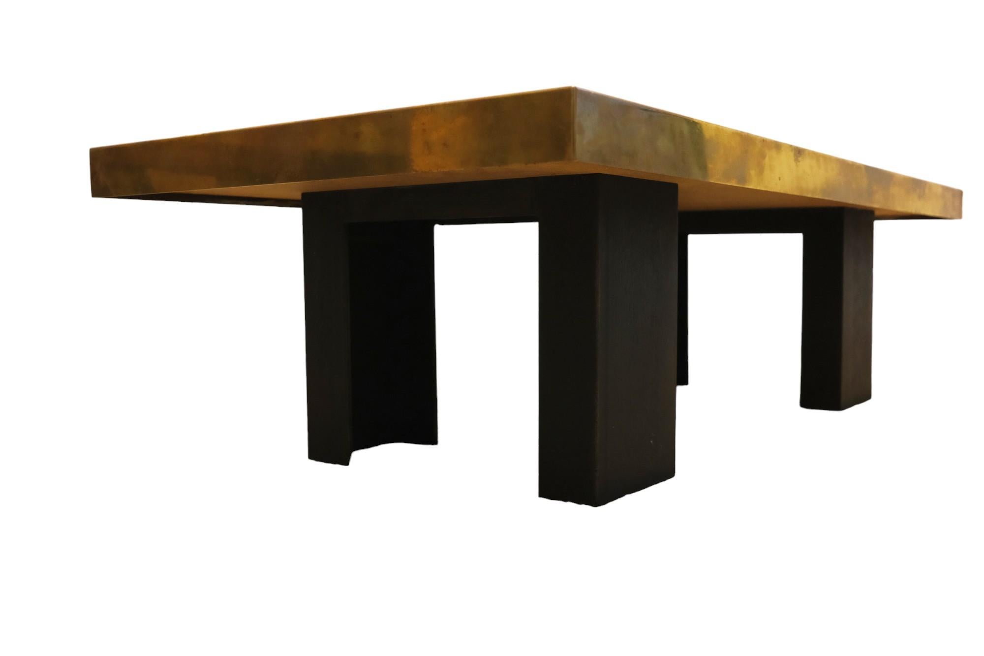 Français Alain Douillard, table basse, vers 1970, France. en vente