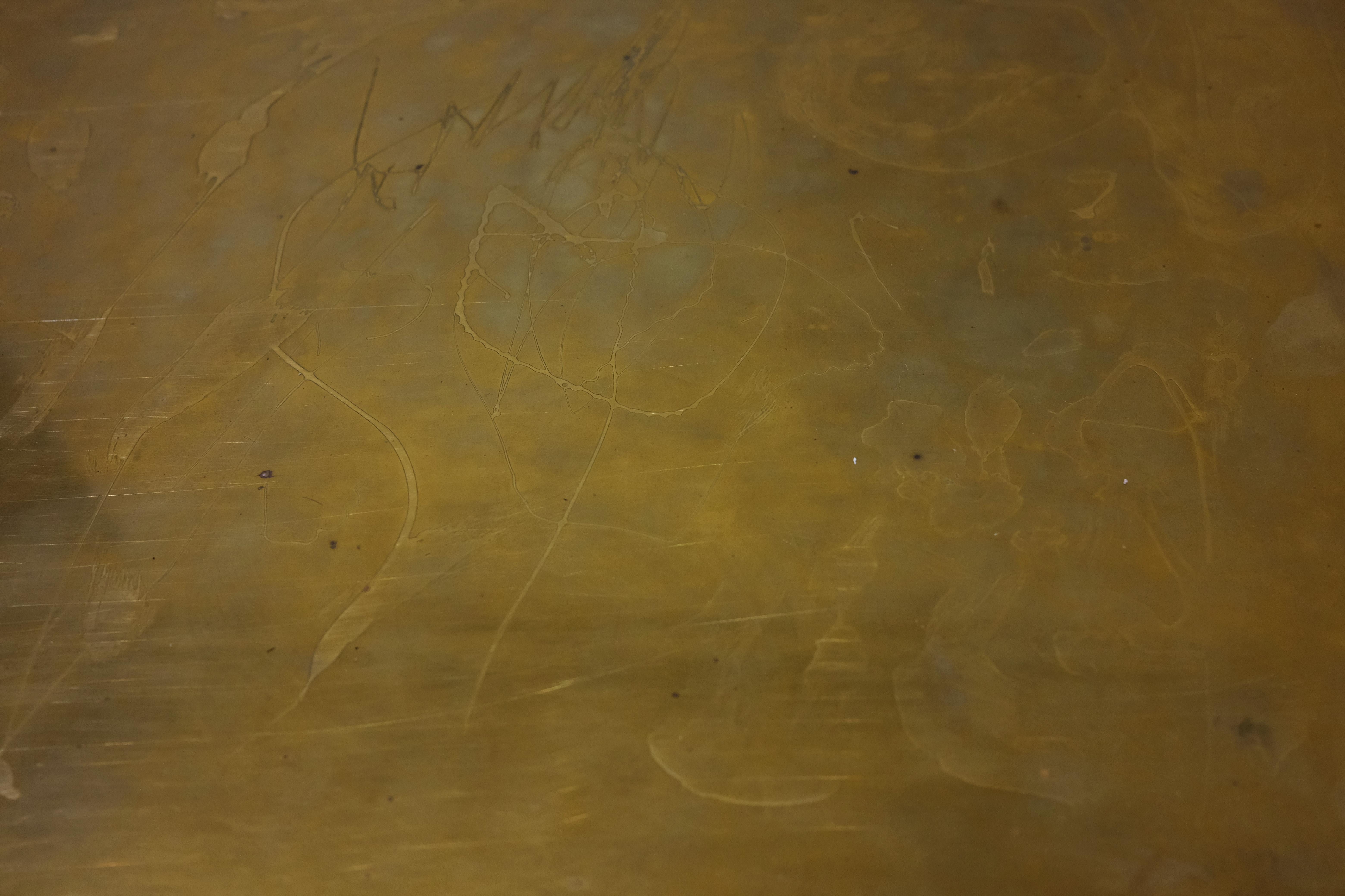 Alain Douillard, table basse, vers 1970, France. Bon état - En vente à Nice, Cote d' Azur
