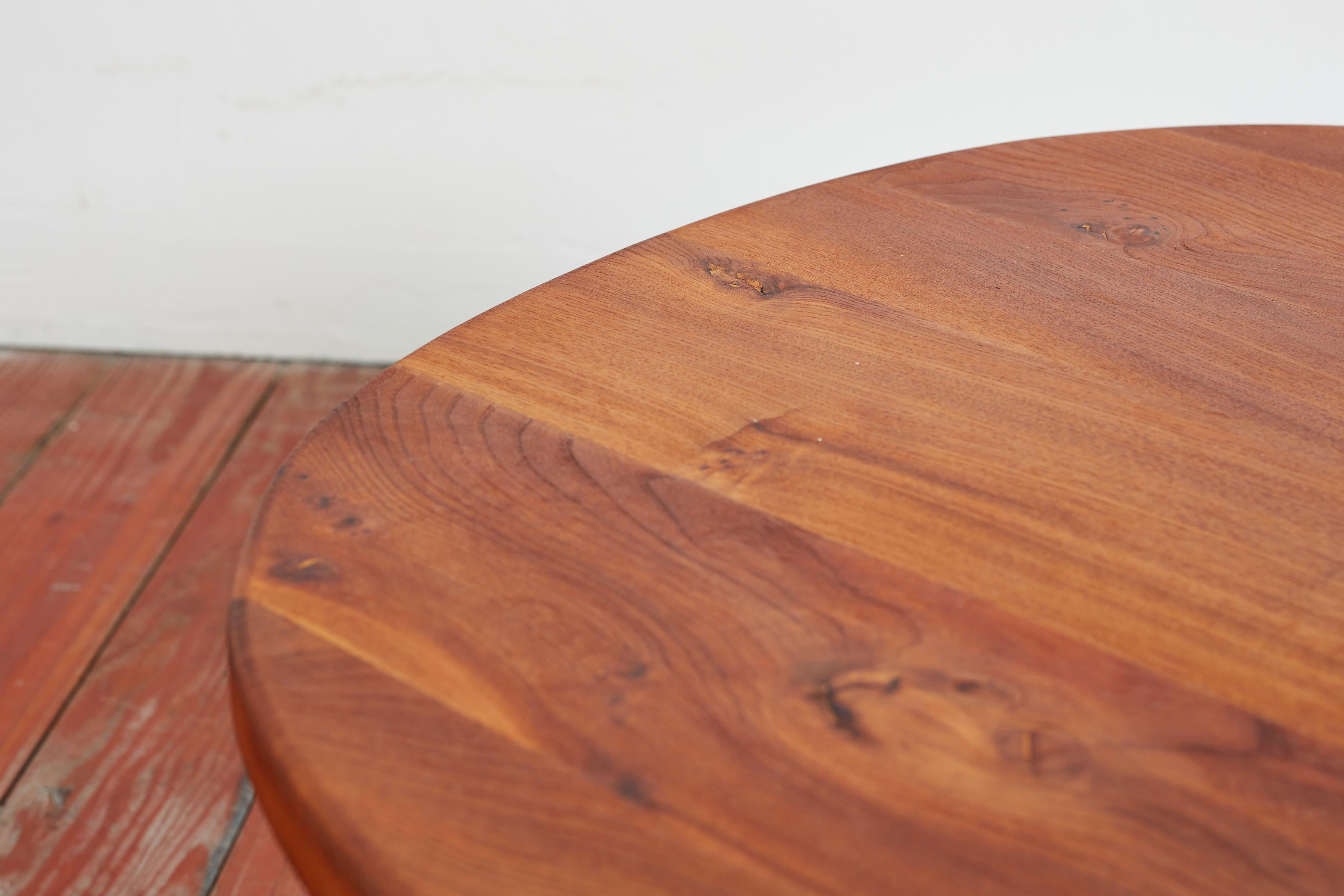 Table basse en orme Alain Gaubert en vente 3