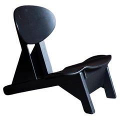 Skulpturaler niedriger Stuhl von Alain Gaubert, ca. 1950er Jahre, Frankreich