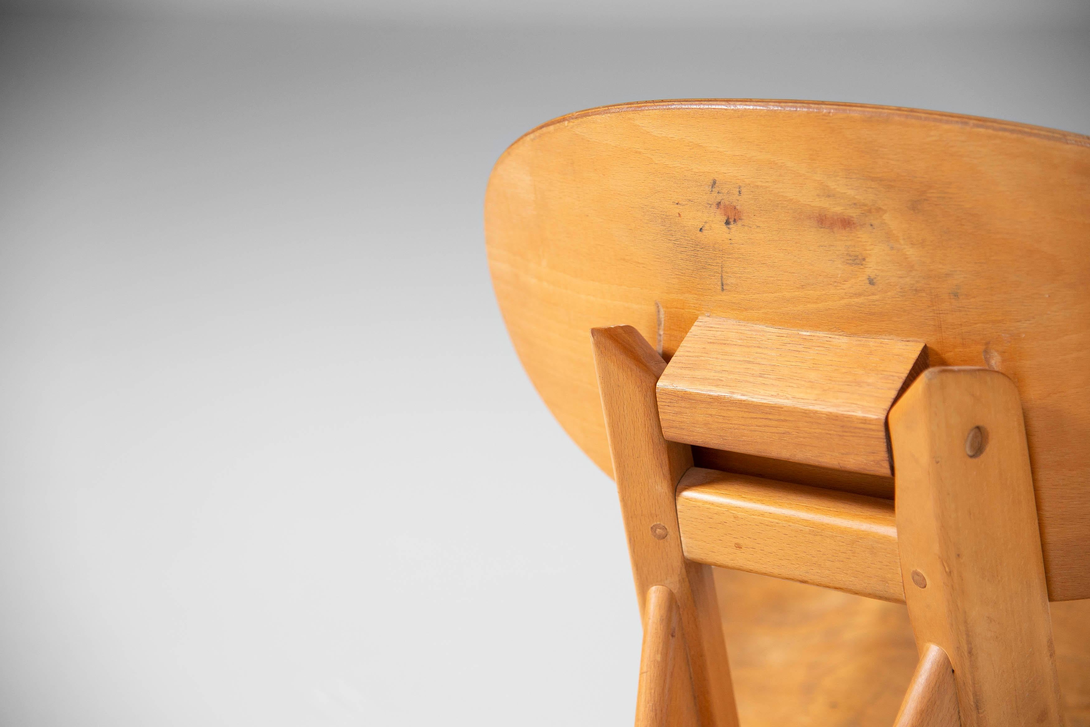 Chaise basse sculpturale Alain Gaubert France 1950 2