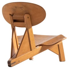 Alain Gaubert Sculptural Low Chair France 1950
