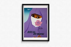 1958 Original Poster by Alain Gauthier Airline  - Royal Air Maroc