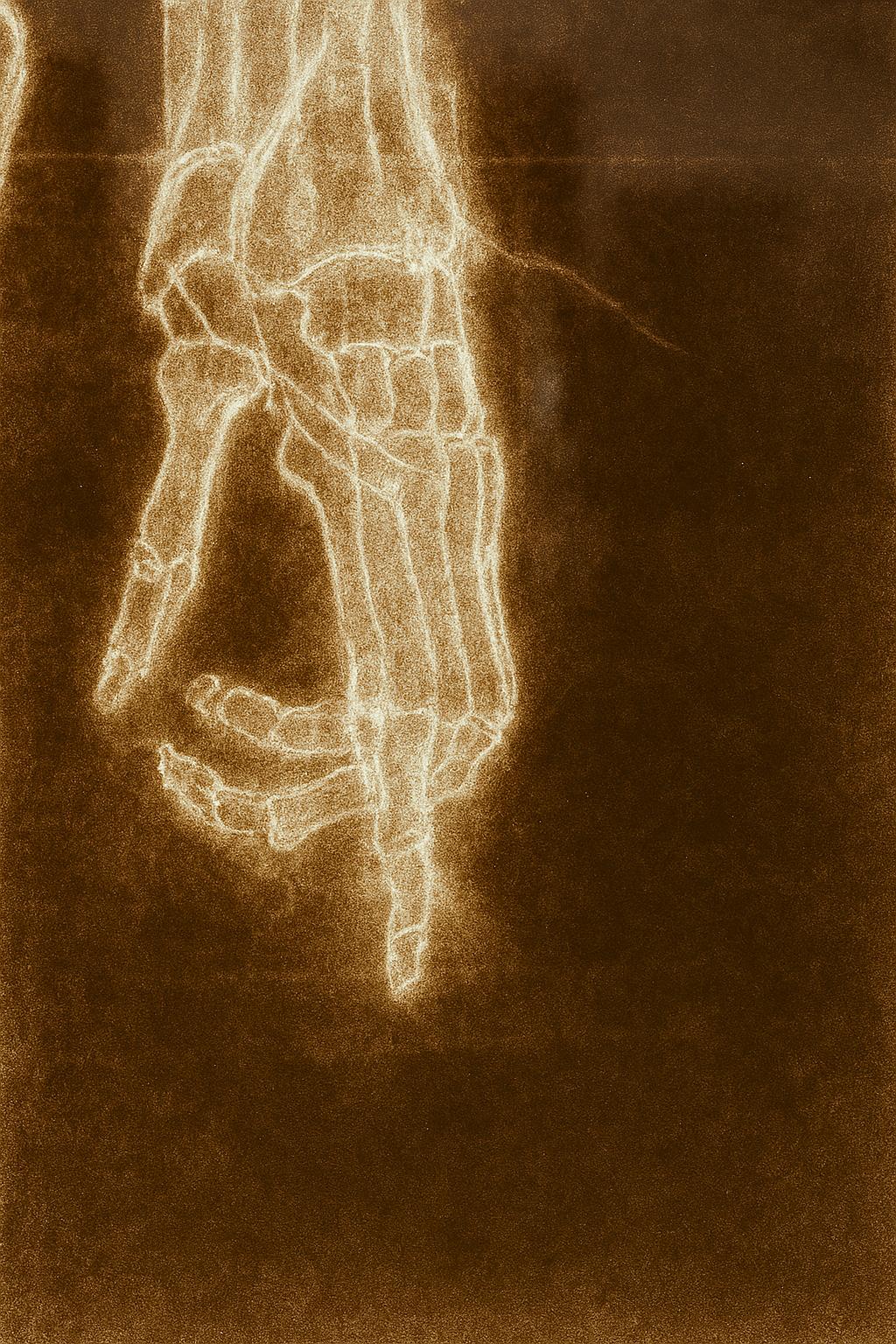 Alain Gerard Clement Silber Gelatine Fotogenes Bild Menschliches Skelett (Ende des 20. Jahrhunderts) im Angebot