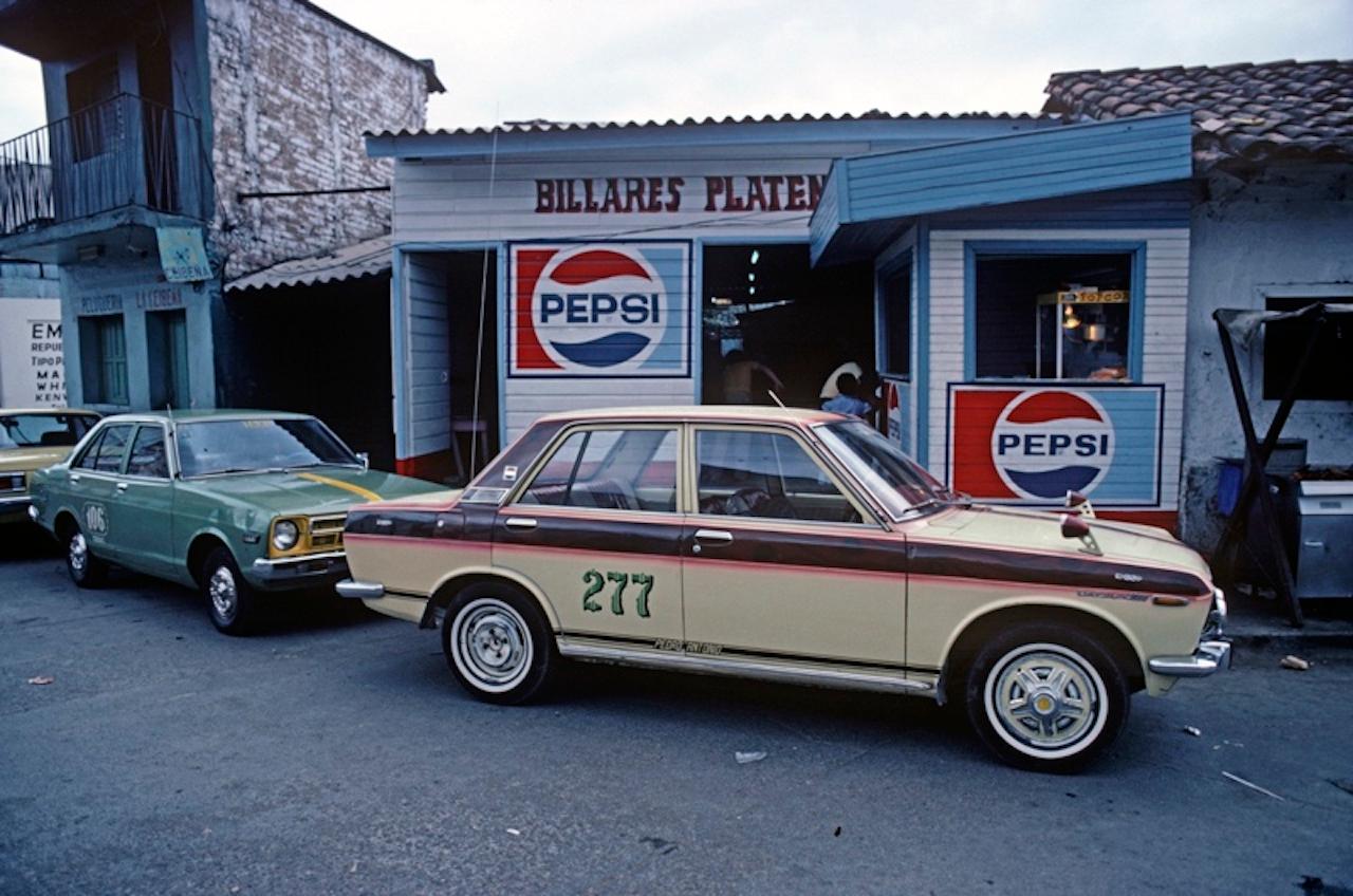 Alain Le Garsmeur Color Photograph - 'Honduras Cafè Cars 1981' 1981 Limited Edition Archival Pigment Print 