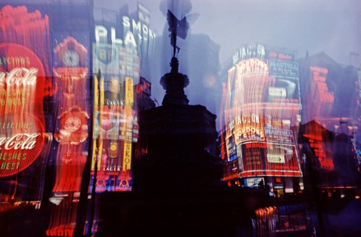 Alain Le Garsmeur Color Photograph - 'Piccadilly Lights' 1972 Limited Edition Archival Pigment Print