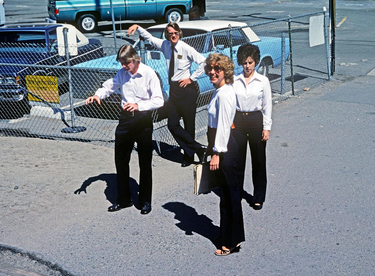 'Reno' 1979  
by Alain Le Garsmeur
Signed Limited Archival Pigment Print

A group of Reno City Casino Staff on a break, Nevada, USA in 1979. 

Paper size : 40x30 inches / 101 x 76 cm 
Limited edition 
Edition Size 5 only this paper size 
Printed